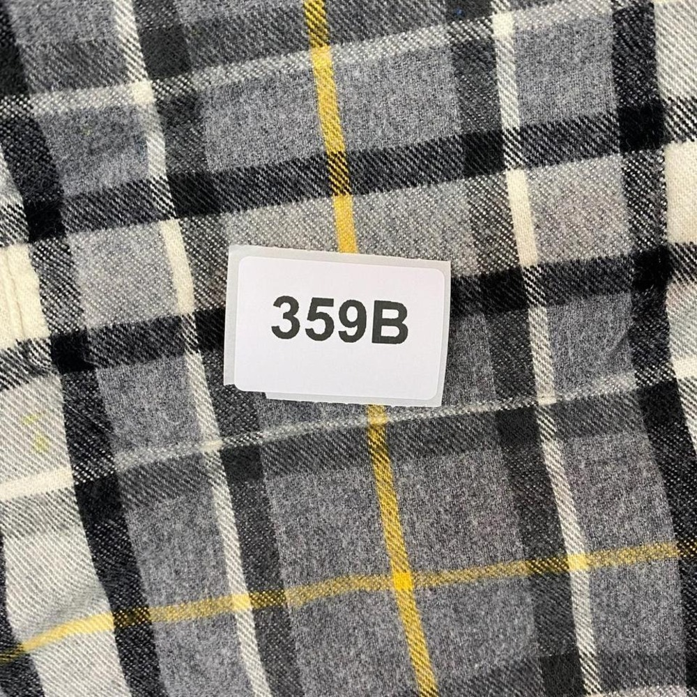 LL Bean Plaid Flannel Slightly Fitted Button Up Shirt‎ Gray Yellow XL - Picture 6 of 6